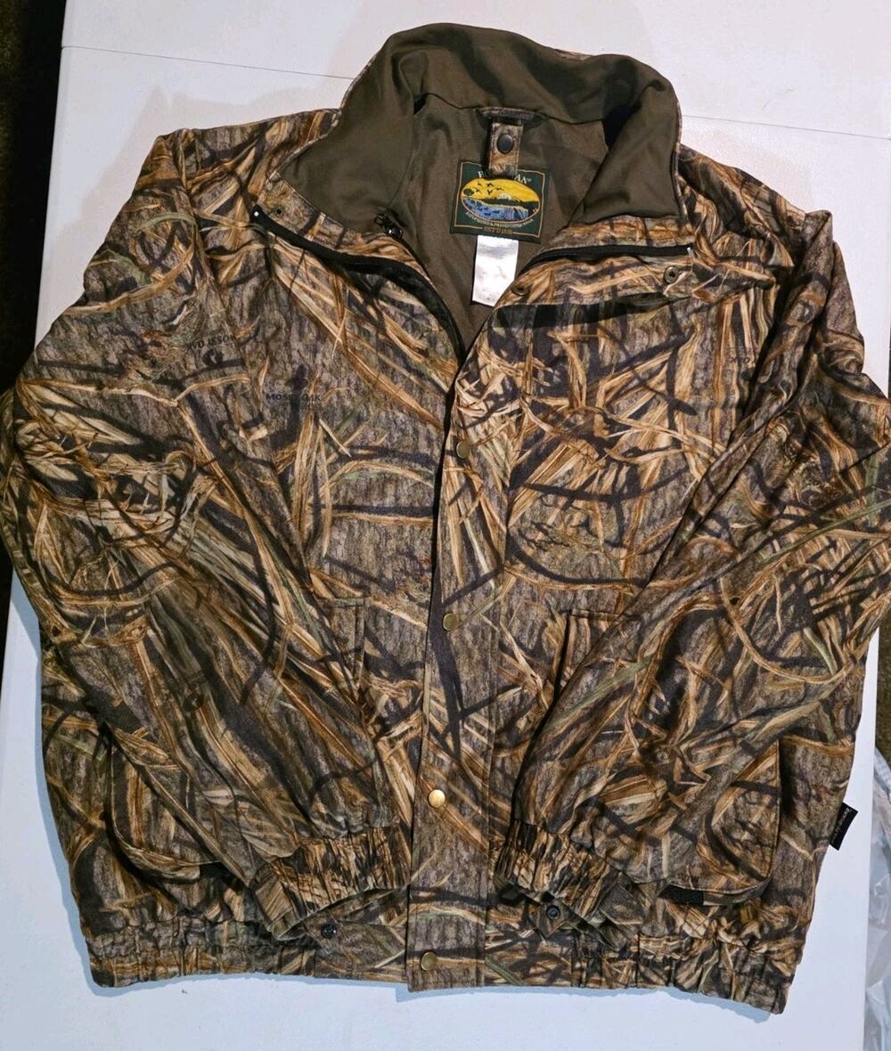 Hodgman Men’s XL Camo Hunting Jacket Full Zip Snap Front Outdoor Coat